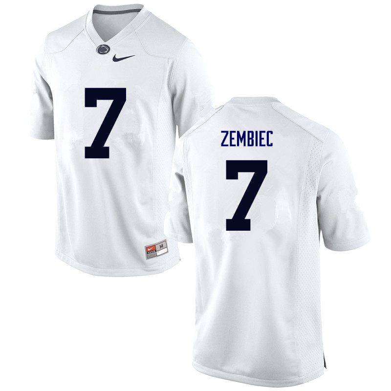 NCAA Nike Men's Penn State Nittany Lions Jake Zembiec #7 College Football Authentic White Stitched Jersey AHM3598EJ